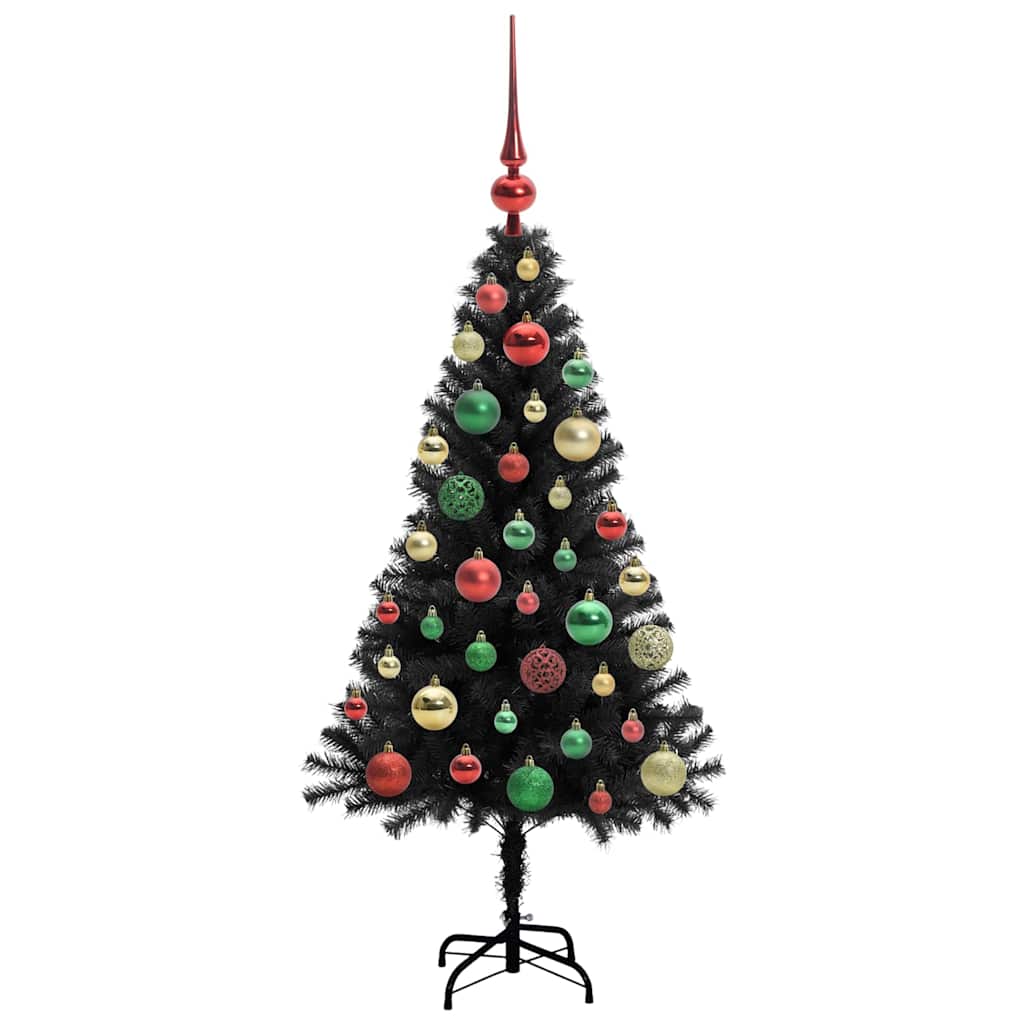 vidaXL Christmas Tree Black 120 cm PVC - 49593
