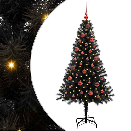 vidaXL Christmas Tree Black 150 cm PVC