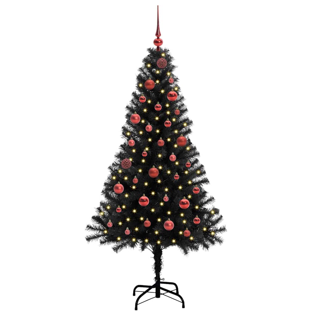 vidaXL Christmas Tree Black 150 cm PVC