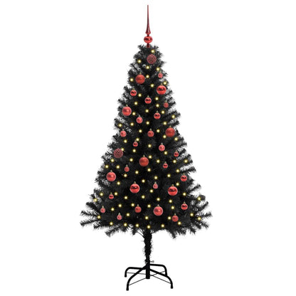 vidaXL Christmas Tree Black 150 cm PVC