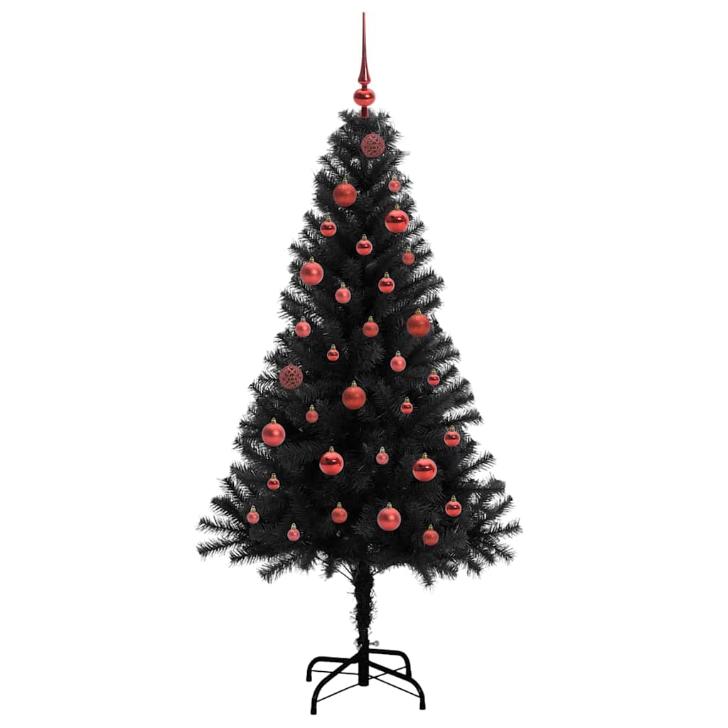 vidaXL Christmas Tree Black 150 cm PVC