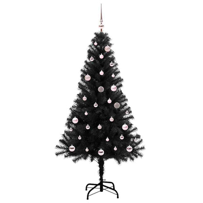 vidaXL Christmas Tree Black 150 cm PVC - 49612
