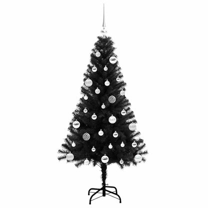 vidaXL Christmas Tree Black 150 cm PVC - 49625