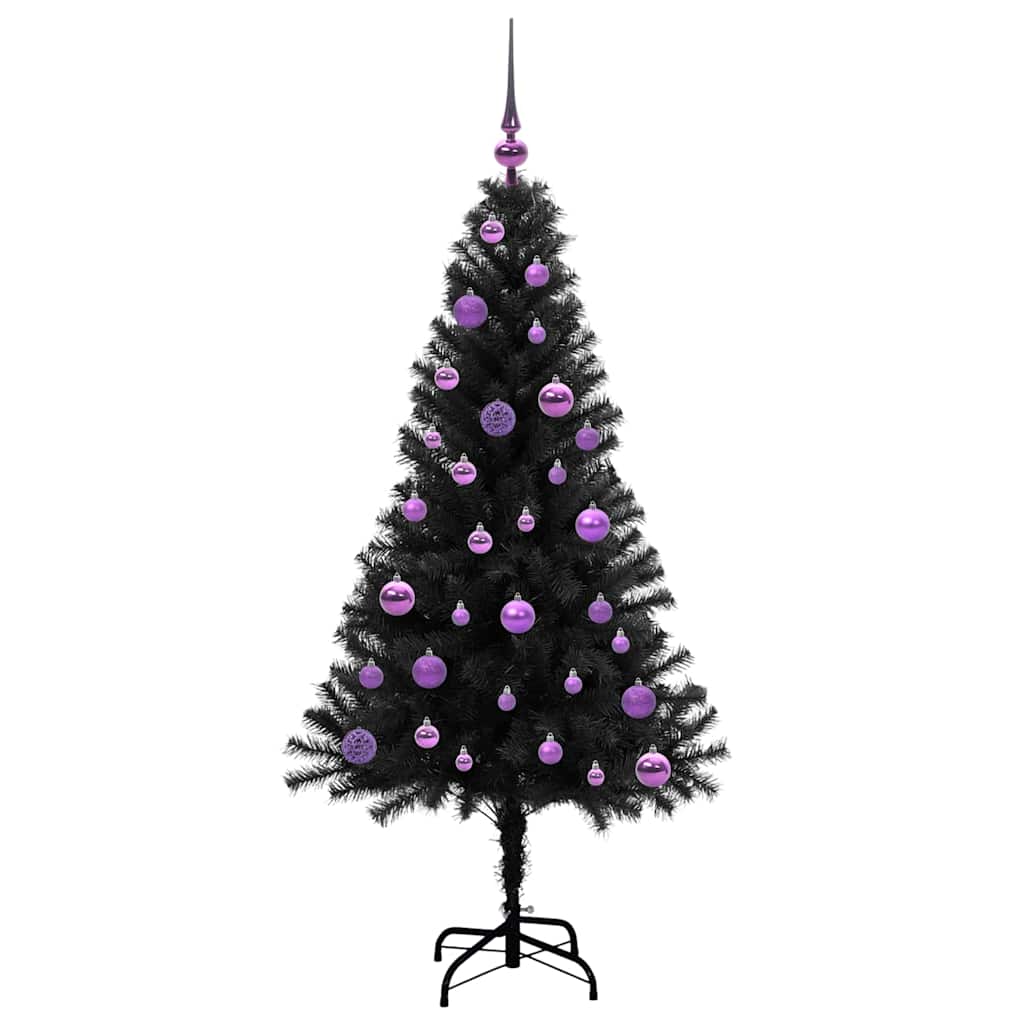 vidaXL Christmas Tree Black 150 cm PVC - 49629