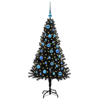 vidaXL Christmas Tree Black 150 cm PVC - 49630