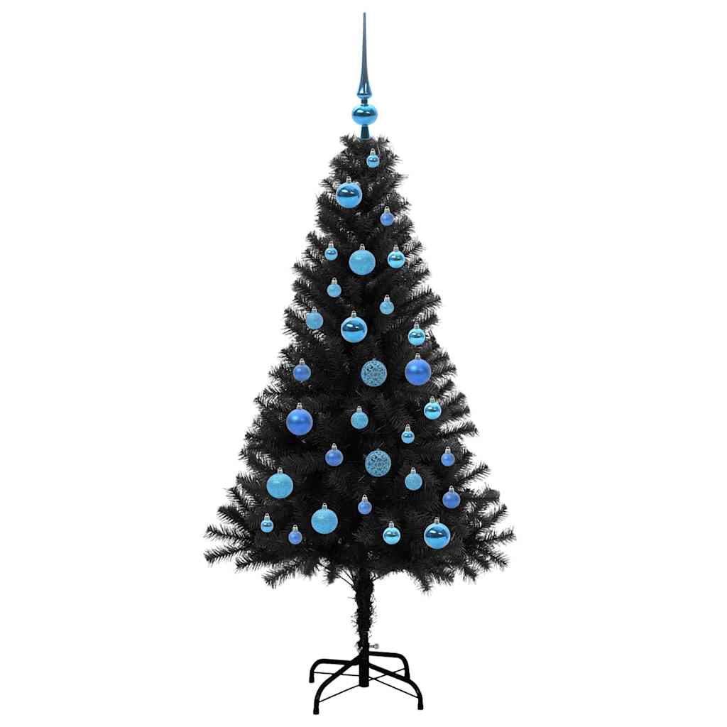 vidaXL Christmas Tree Black 150 cm PVC - 49630