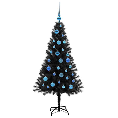 vidaXL Christmas Tree Black 150 cm PVC - 49630