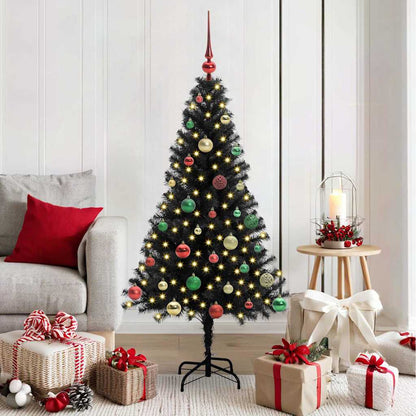 vidaXL Christmas Tree Black 150 cm PVC - 49631