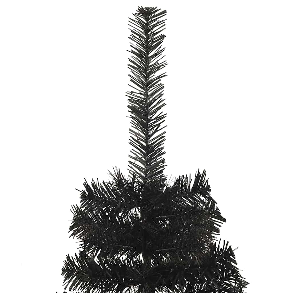vidaXL Christmas Tree Black 180 cm PVC