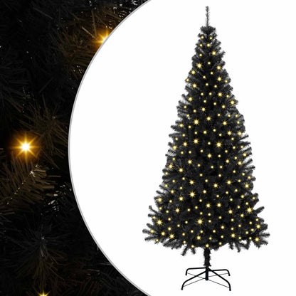 vidaXL Christmas Tree Black 180 cm PVC