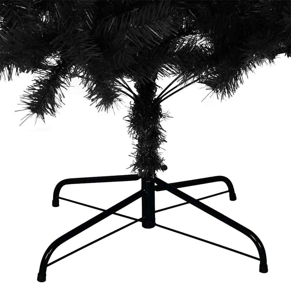 vidaXL Christmas Tree Black 180 cm PVC - 49649
