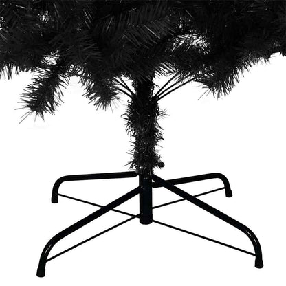 vidaXL Christmas Tree Black 180 cm PVC - 49650