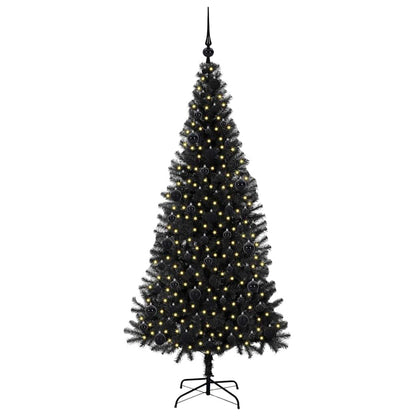 vidaXL Christmas Tree Black 180 cm PVC - 49659