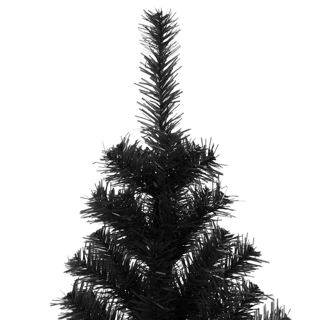 vidaXL Christmas Tree Black 180 cm PVC - 49670