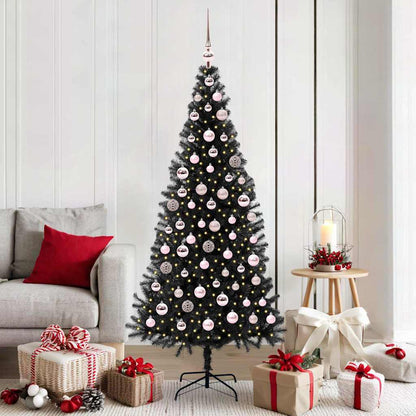 vidaXL Christmas Tree Black 180 cm PVC - 49670