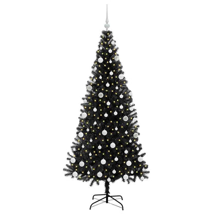 vidaXL Christmas Tree Black 180 cm PVC - 49671