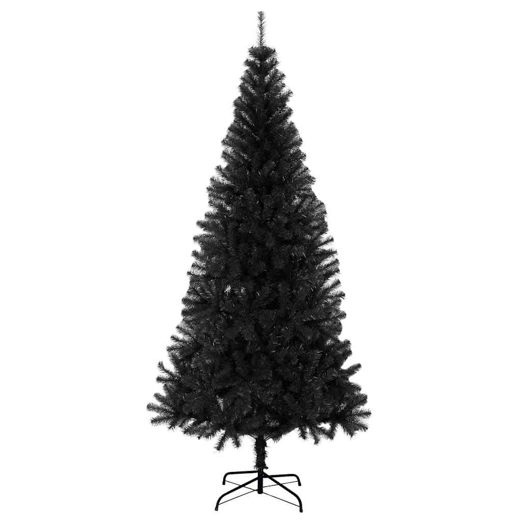 vidaXL Christmas Tree Black 180 cm PVC - 49675
