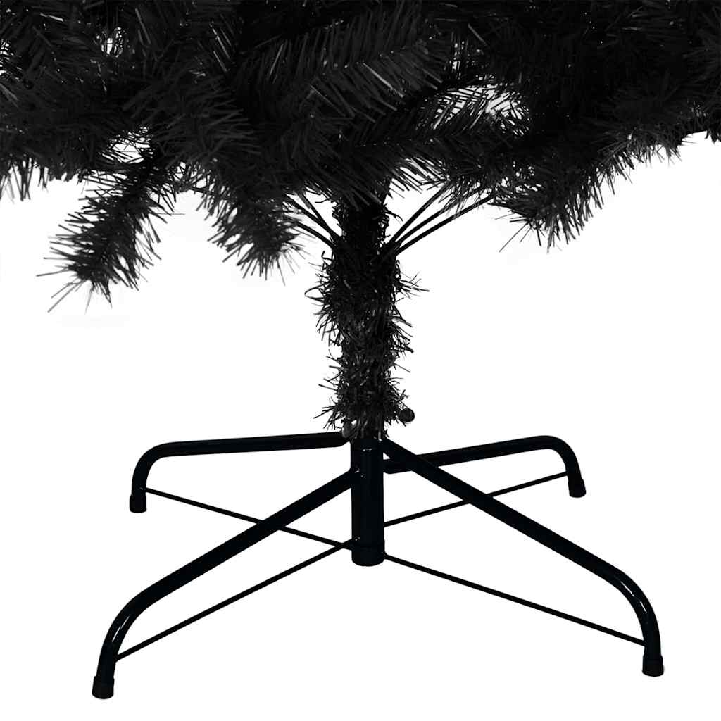 vidaXL Christmas Tree Black 210 cm PVC