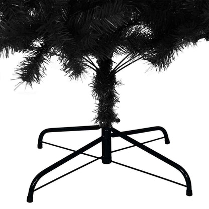 vidaXL Christmas Tree Black 210 cm PVC