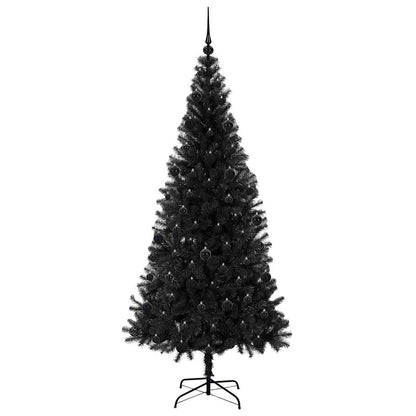 vidaXL Christmas Tree Black 210 cm PVC