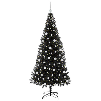 vidaXL Christmas Tree Black 210 cm PVC - 49685