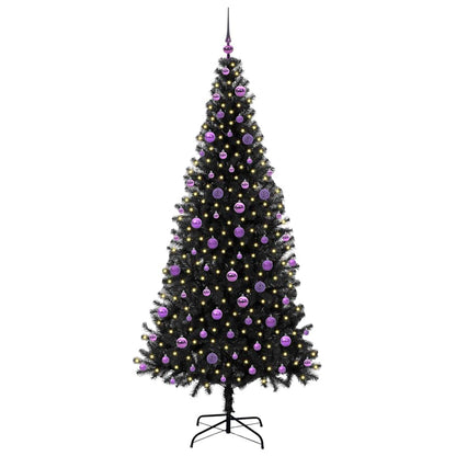 vidaXL Christmas Tree Black 210 cm PVC - 49686