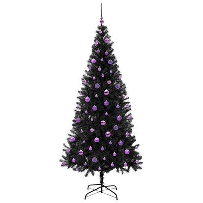 vidaXL Christmas Tree Black 210 cm PVC - 49686