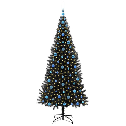 vidaXL Christmas Tree Black 210 cm PVC - 49699