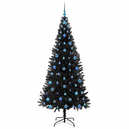 vidaXL Christmas Tree Black 210 cm PVC - 49699