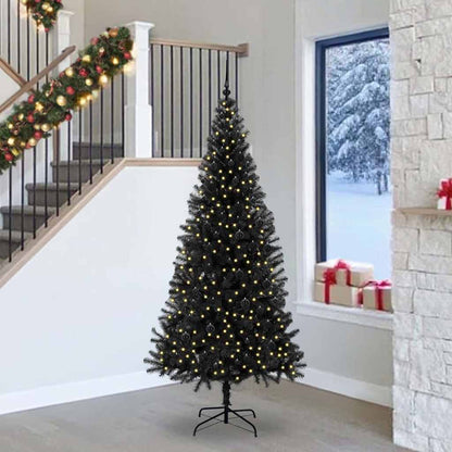 vidaXL Christmas Tree Black 240 cm PVC