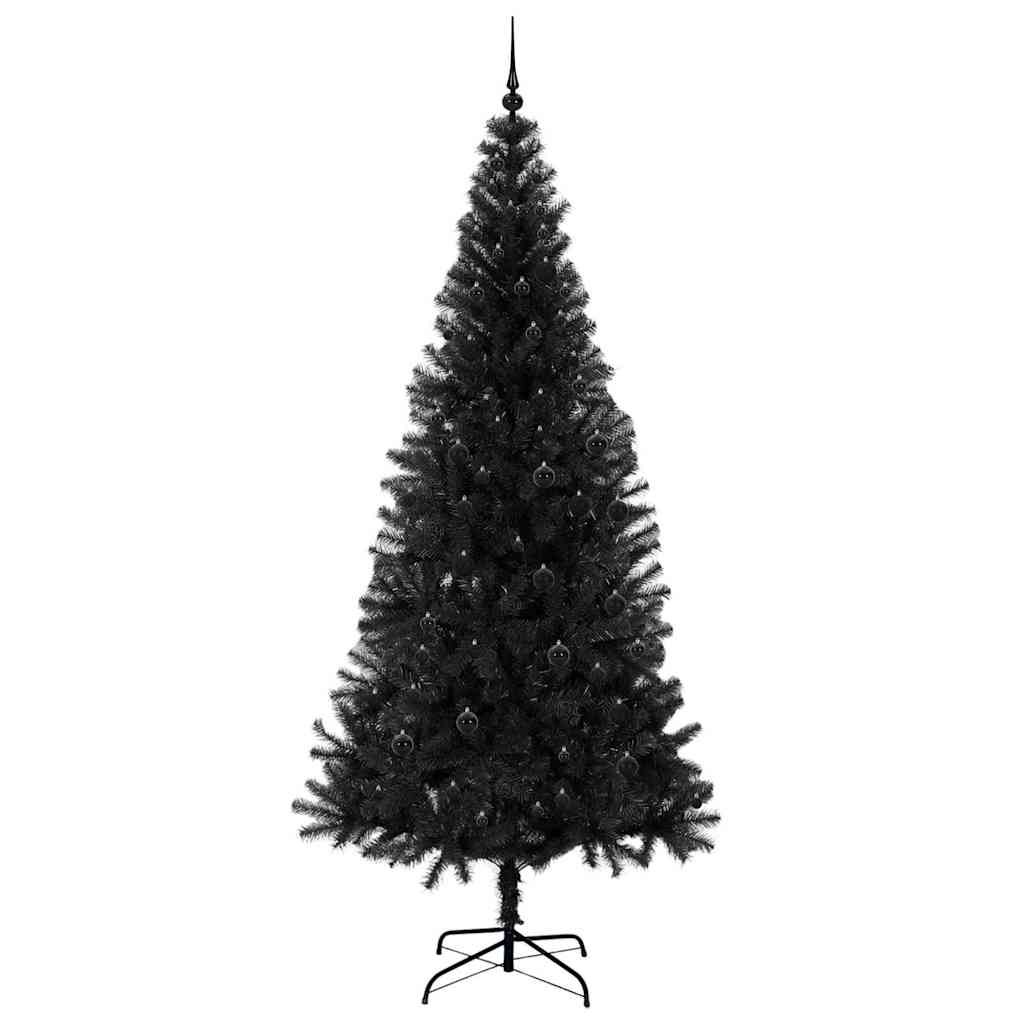 vidaXL Christmas Tree Black 240 cm PVC
