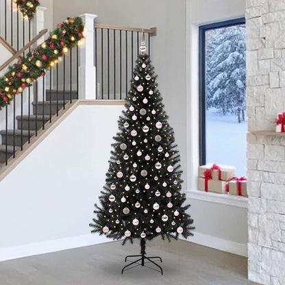 vidaXL Christmas Tree Black 240 cm PVC - 49704