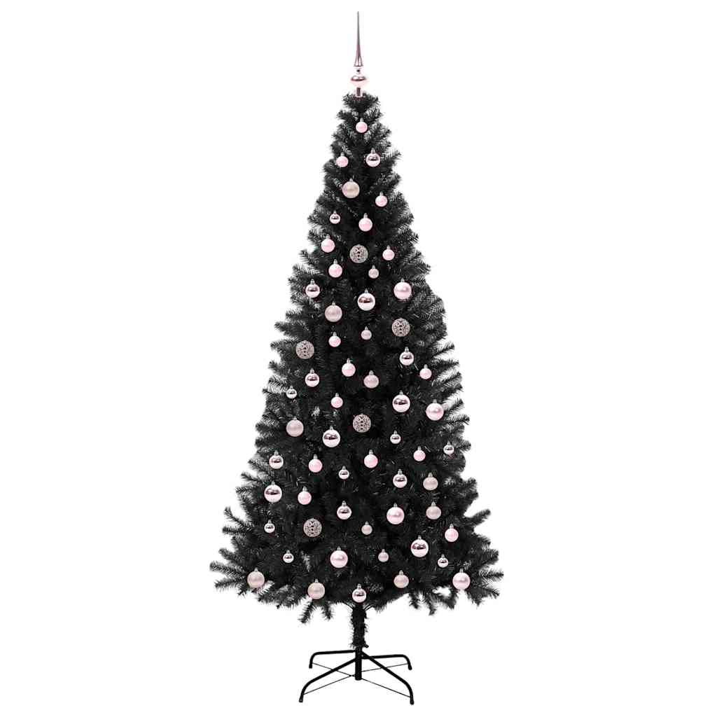 vidaXL Christmas Tree Black 240 cm PVC - 49704
