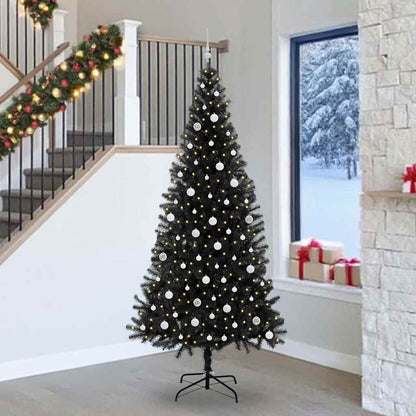 vidaXL Christmas Tree Black 240 cm PVC - 49707