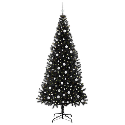 vidaXL Christmas Tree Black 240 cm PVC - 49707