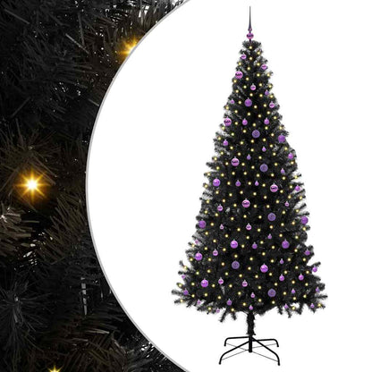 vidaXL Christmas Tree Black 240 cm PVC - 49711