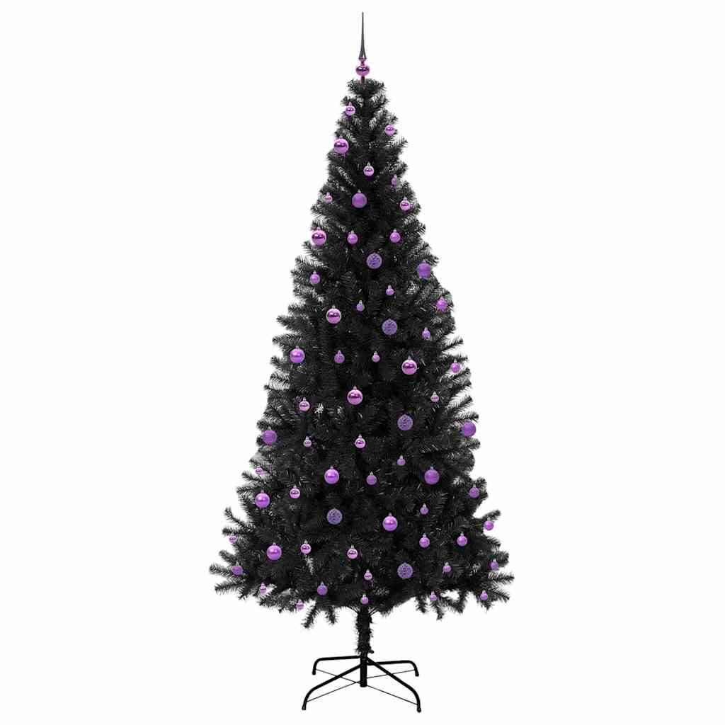 vidaXL Christmas Tree Black 240 cm PVC - 49711