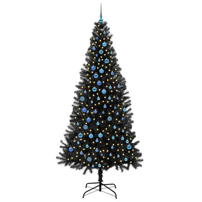 vidaXL Christmas Tree Black 240 cm PVC - 49716