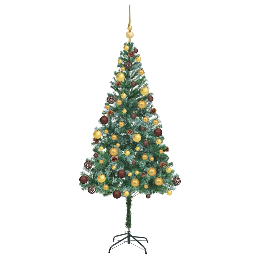 vidaXL Artificial Christmas Tree with Stand Green 180 cm PVC and Steel - 49730