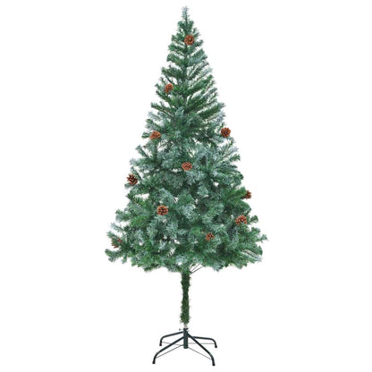 vidaXL Artificial Christmas Tree with Stand Green 180 cm PVC and Steel - 49730