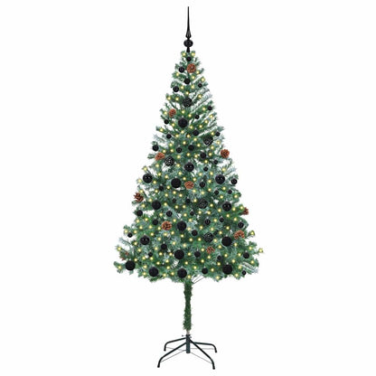 vidaXL Artificial Christmas Tree with Stand Green 180 cm PVC and Steel - 49735
