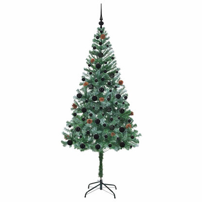 vidaXL Artificial Christmas Tree with Stand Green 180 cm PVC and Steel - 49735