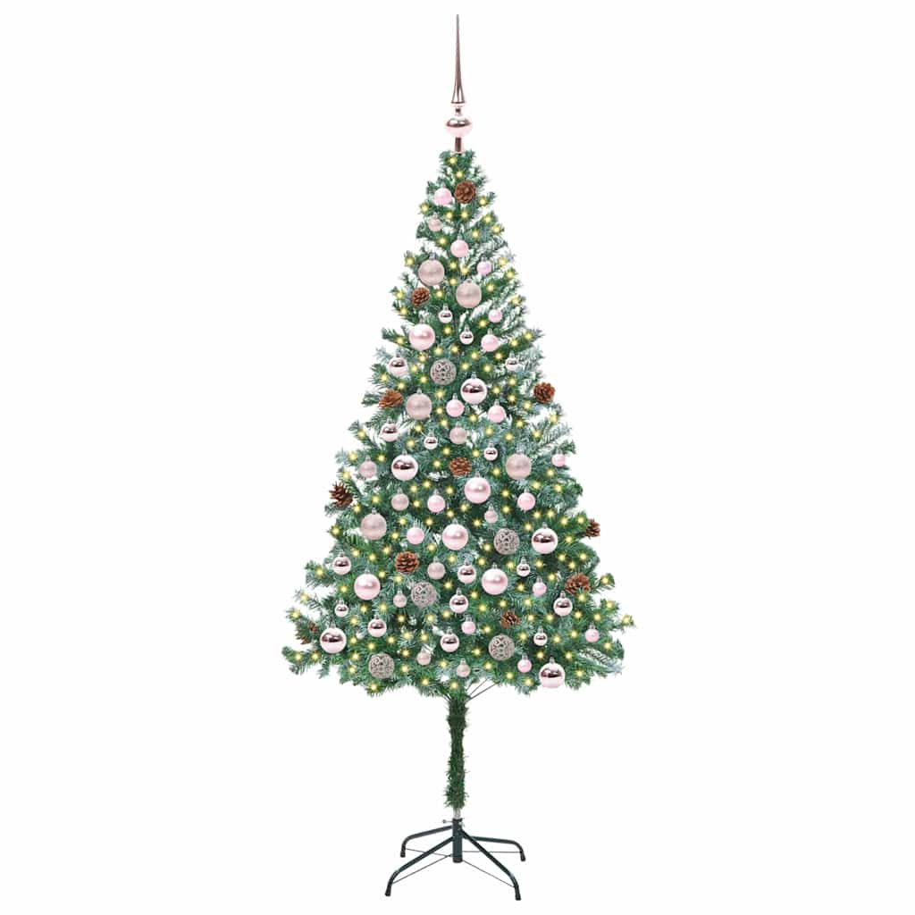 vidaXL Artificial Christmas Tree Green 180 cm PVC and Steel