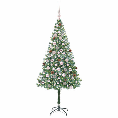 vidaXL Artificial Christmas Tree Green 180 cm PVC and Steel