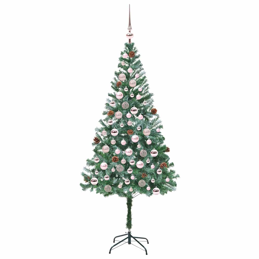 vidaXL Artificial Christmas Tree Green 180 cm PVC and Steel