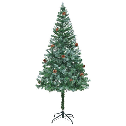 vidaXL Artificial Christmas Tree Green 180 cm PVC and Steel