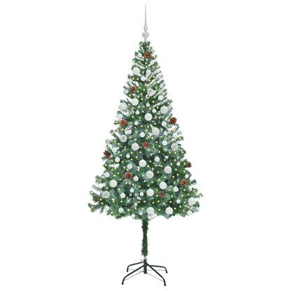 vidaXL Artificial Christmas Tree with Stand Green 180 cm PVC and Steel - 49741