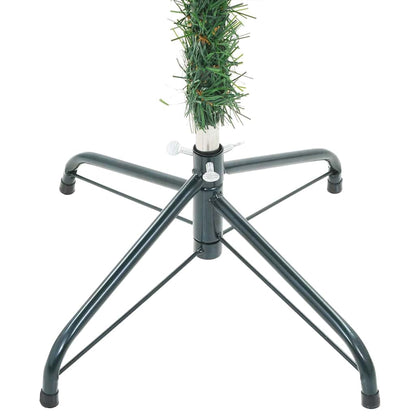 vidaXL Artificial Christmas Tree with Stand Green 180 cm PVC and Steel - 49742