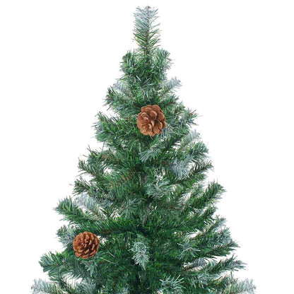 vidaXL Artificial Christmas Tree with Stand Green 180 cm PVC and Steel - 49743