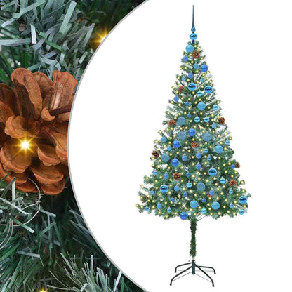 vidaXL Artificial Christmas Tree with Stand Green 180 cm PVC and Steel - 49743
